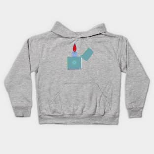 lighter and flame Kids Hoodie